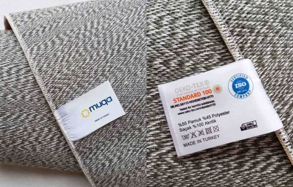 Tapis type kilim turc avec motifs ethniques descente de lit en coton